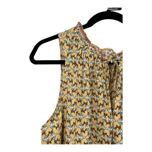 Max Studio dress Tie Neck sleeveless printed tiered X-Large XL - Picture 3 of 5